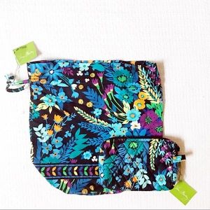 Vera Bradley Midnight Blues Ditty & Small Cosmetic